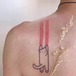 【予約】scratching cat tattoo sticker 2set