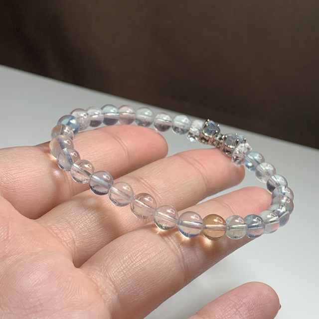 No.3.~Butterfly~ミックスベリル×フローライト デザインブレスレット