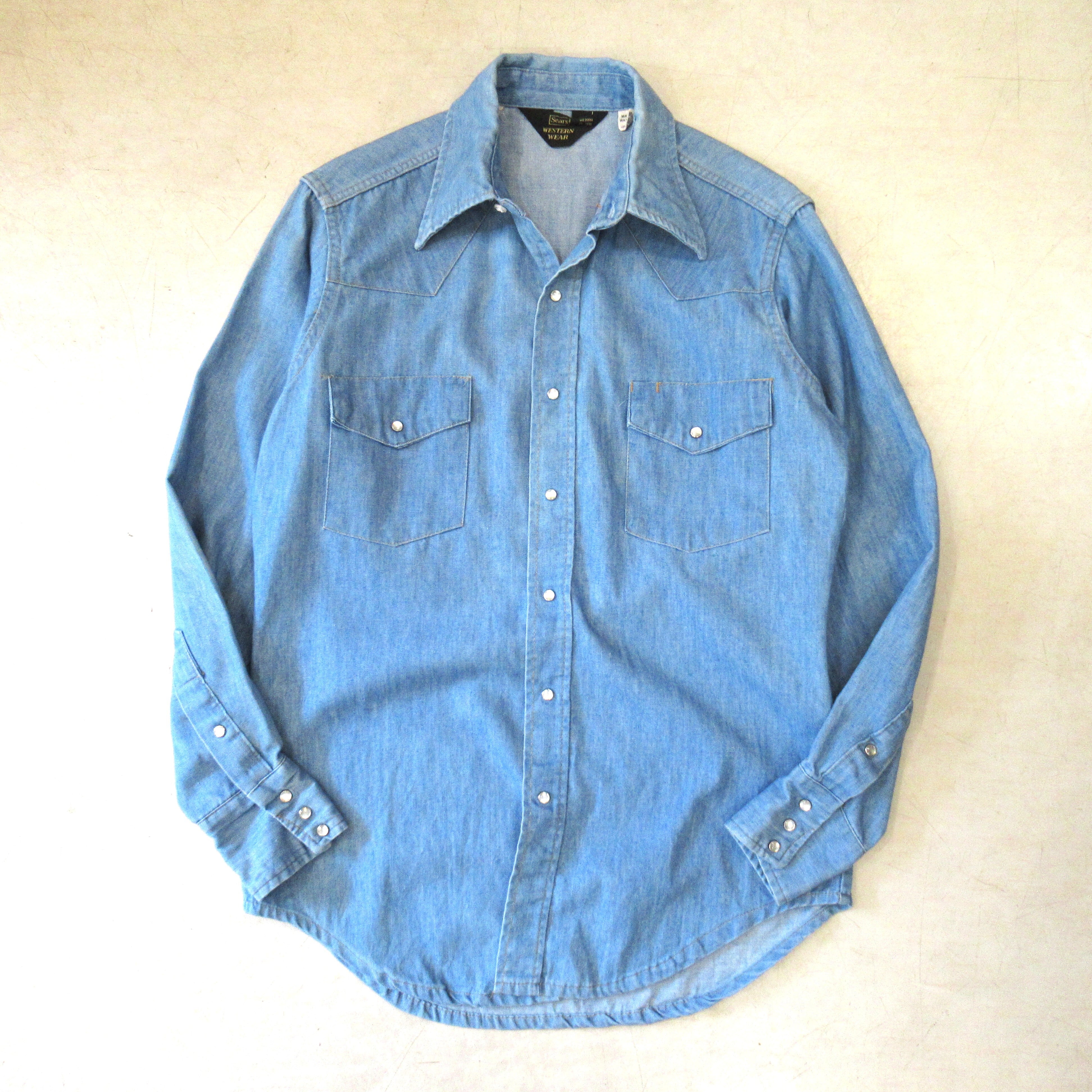 60-70's Montgomery Ward Chambray Shirt / モンゴメリーワード
