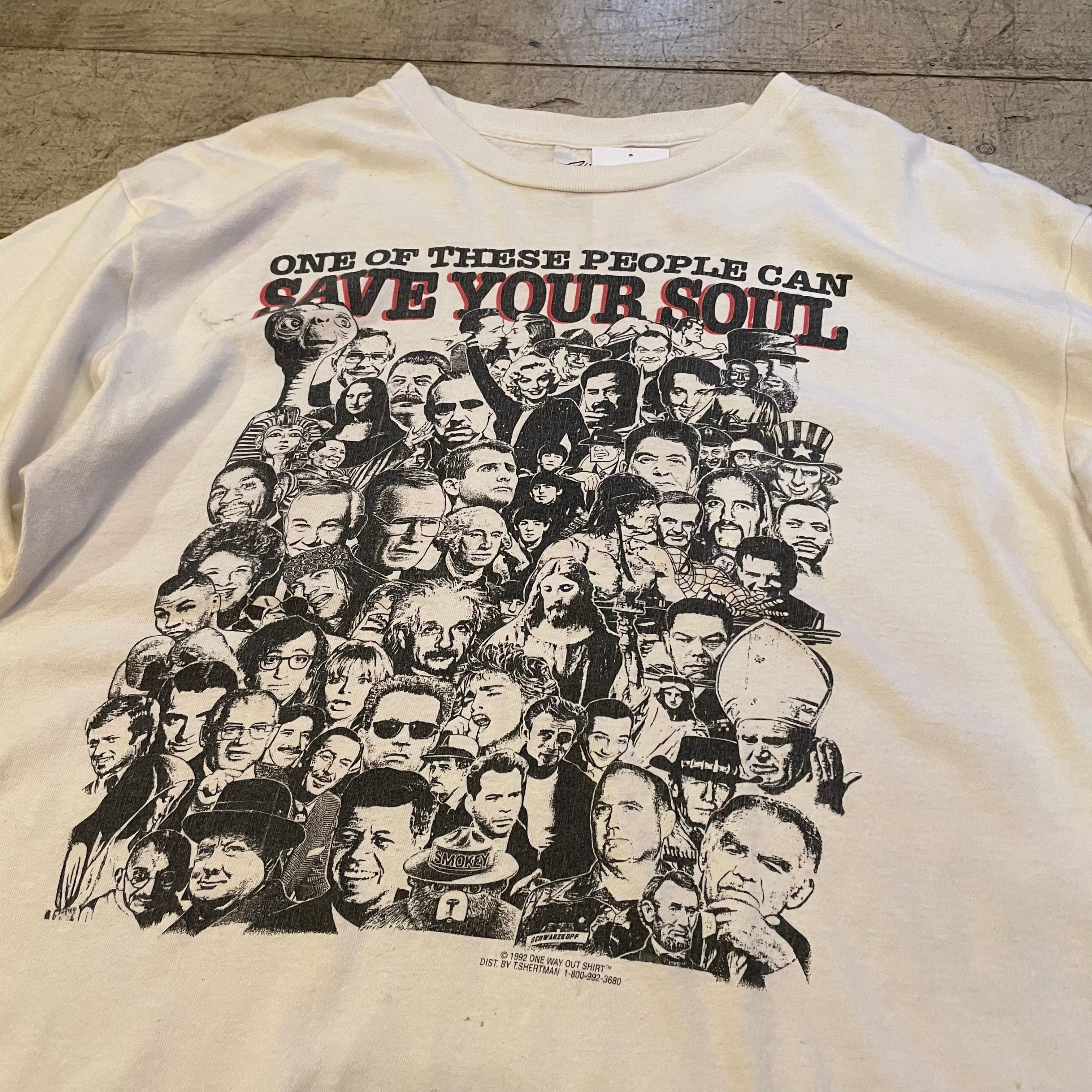 90s SAVE YOUR SOUL T-shirt | What’z up powered by BASE