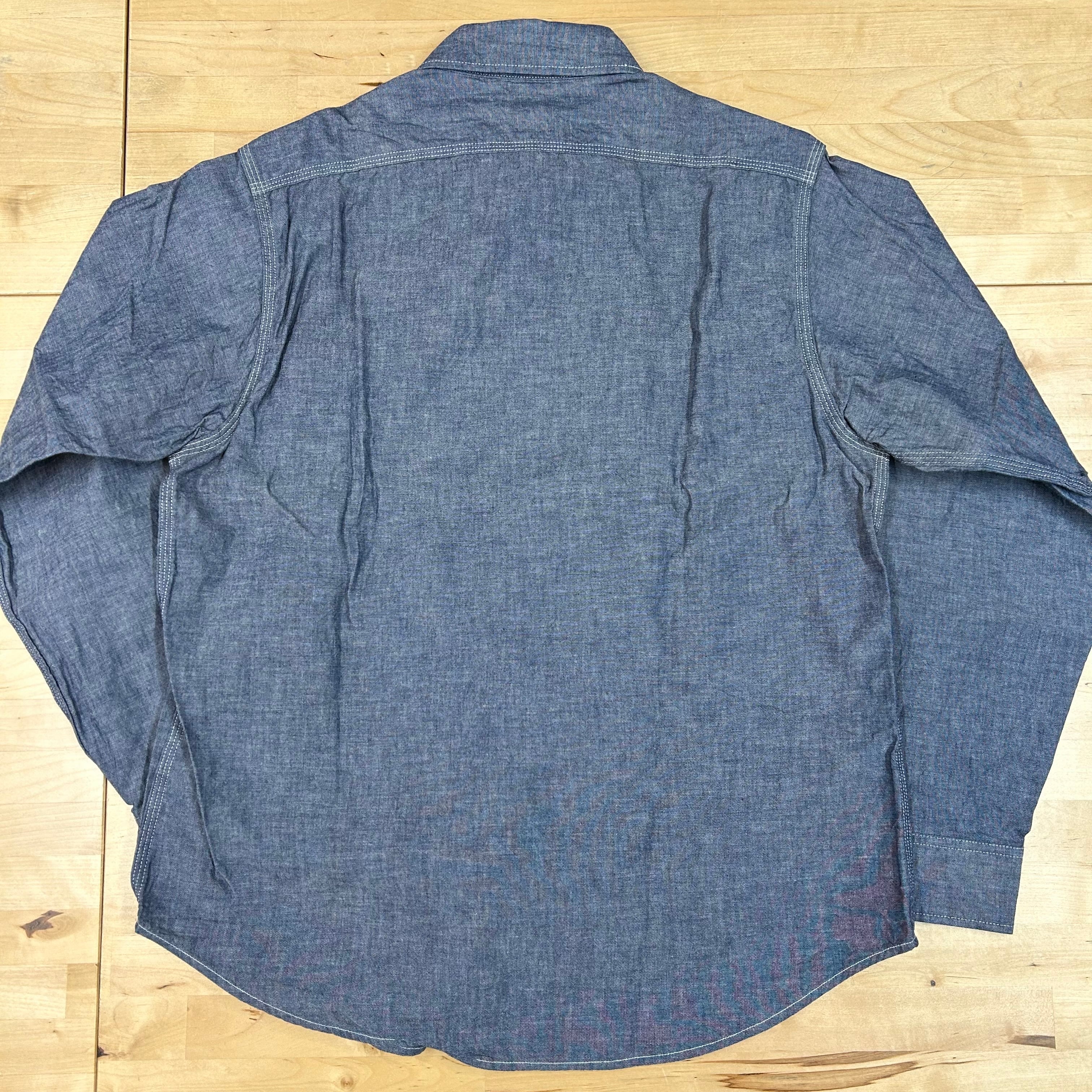 SUGAR CANE】 「BLUE CHAMBRAY WORK SHIRT」 【品番:SC27850-421A