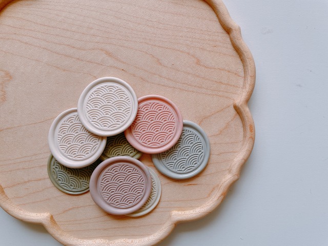 Wax Stamp -和柄-nami／スタンプヘッド