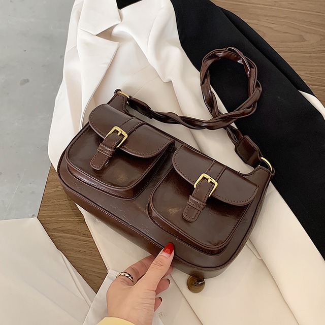 スタイルスタンダードレッド レトロ メッセンジャーバッグ 手作りハンドバック41204890559