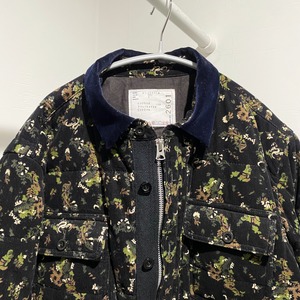 sacai サカイ 21AW リーフプリント コーデュロイジャケット 21-02601M 