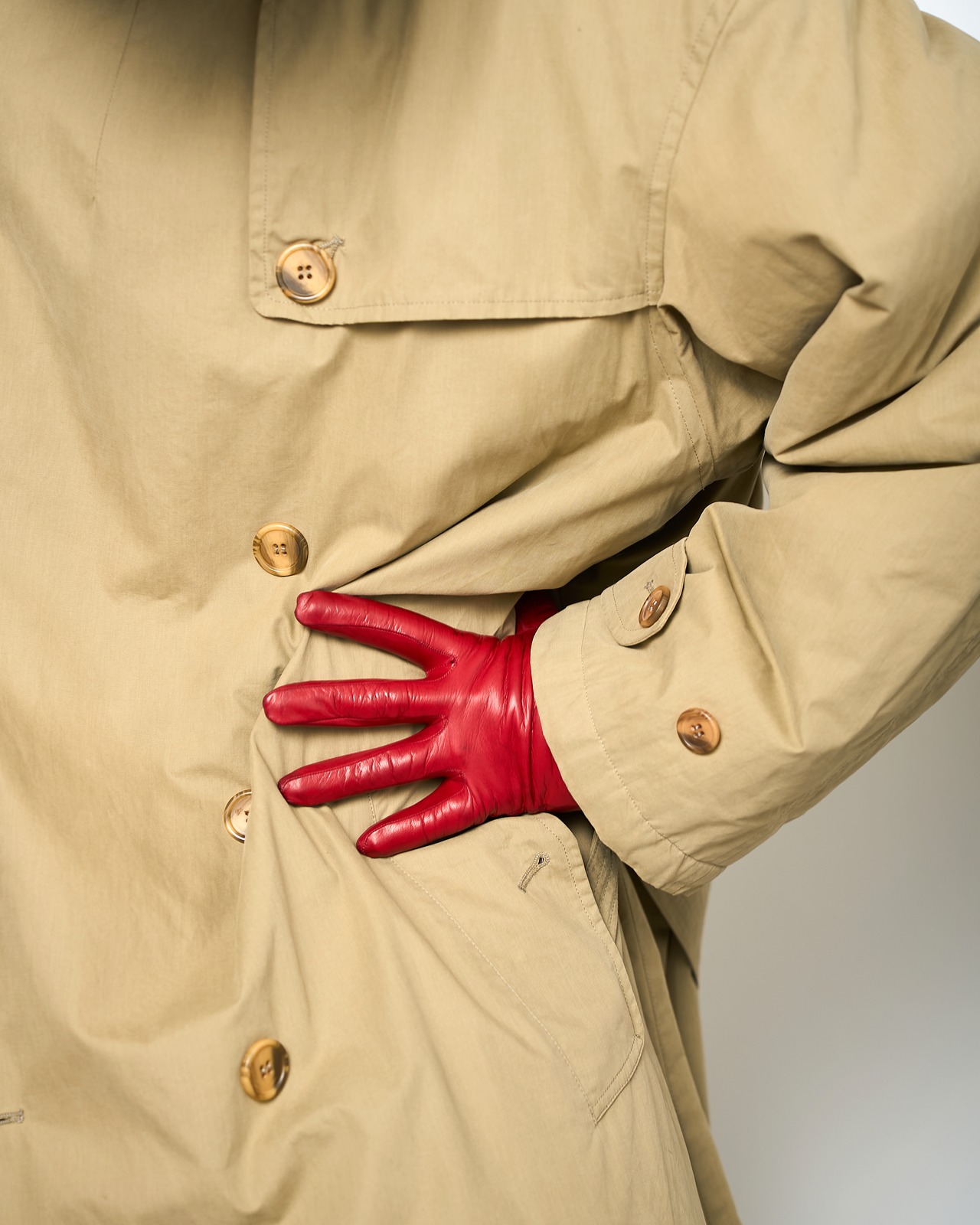 Giorgio Armani "90s Vintage Cotton Padded Trench Coat"