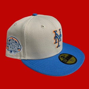 New York Mets 2013 All Star Game New Era 59Fifty Fitted / Beige,Sky Blue (Gray Brim)