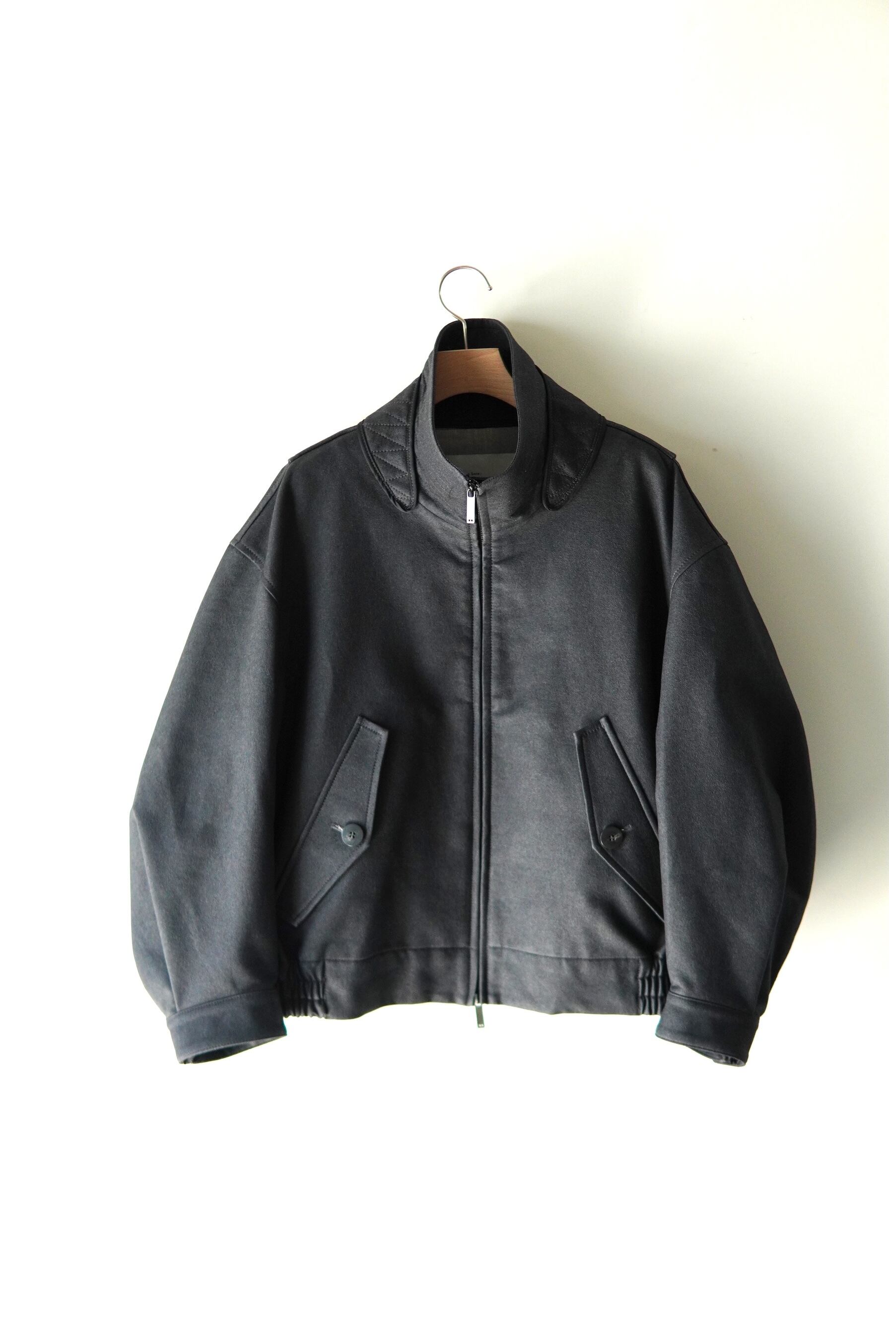 i'm here : / COTTON LEATHER BLOUSON