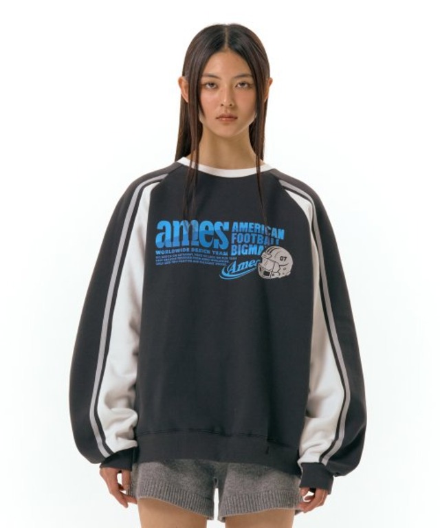 [AMES-WORLDWIDE] AFL SWEATSHIRT CHARCOAL