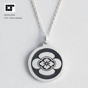 家紋　ペンダント　丸に木瓜