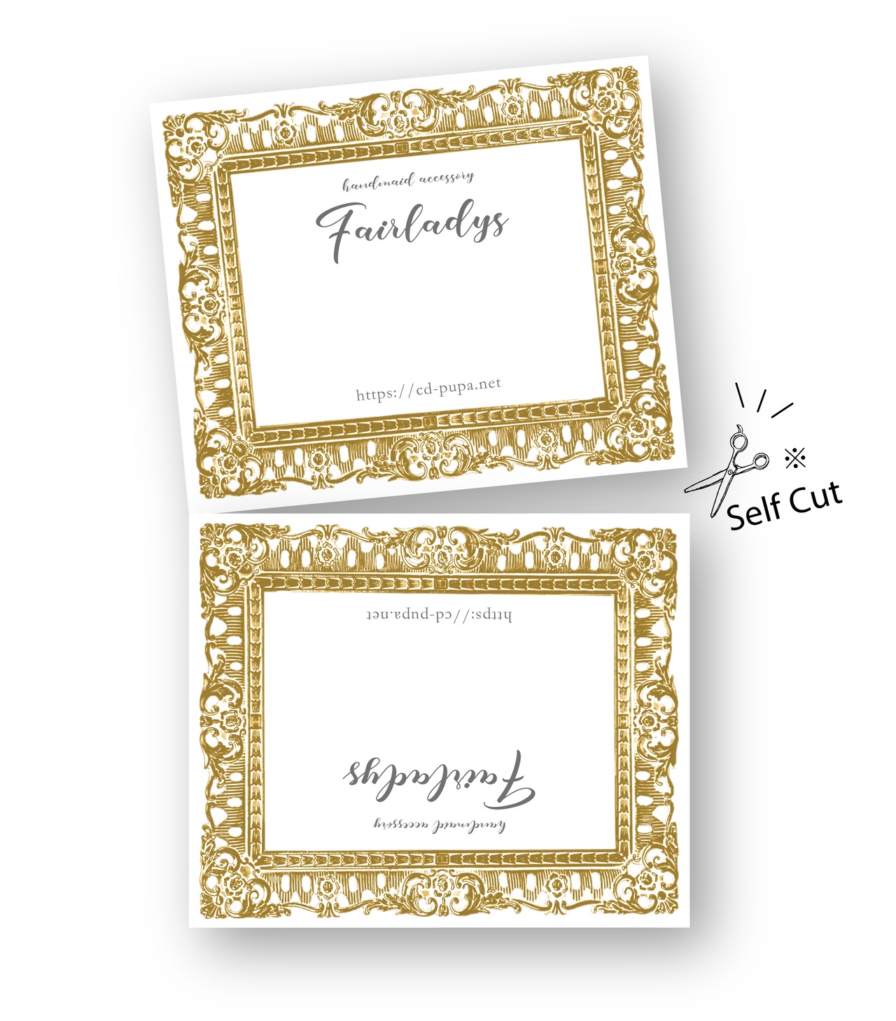 ゴージャスフレームデザイン ｜ アクセサリー台紙 ｜ cd_00156