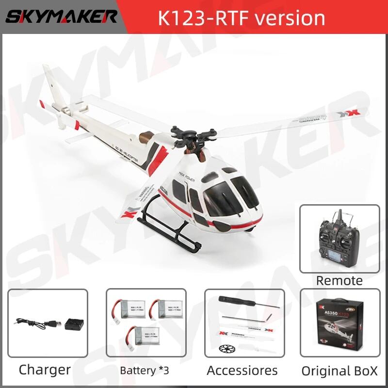 WLs XK K123 K124 RC ヘリコプター BNF 2.4 グラム 6CH 3D 6 グラム  
