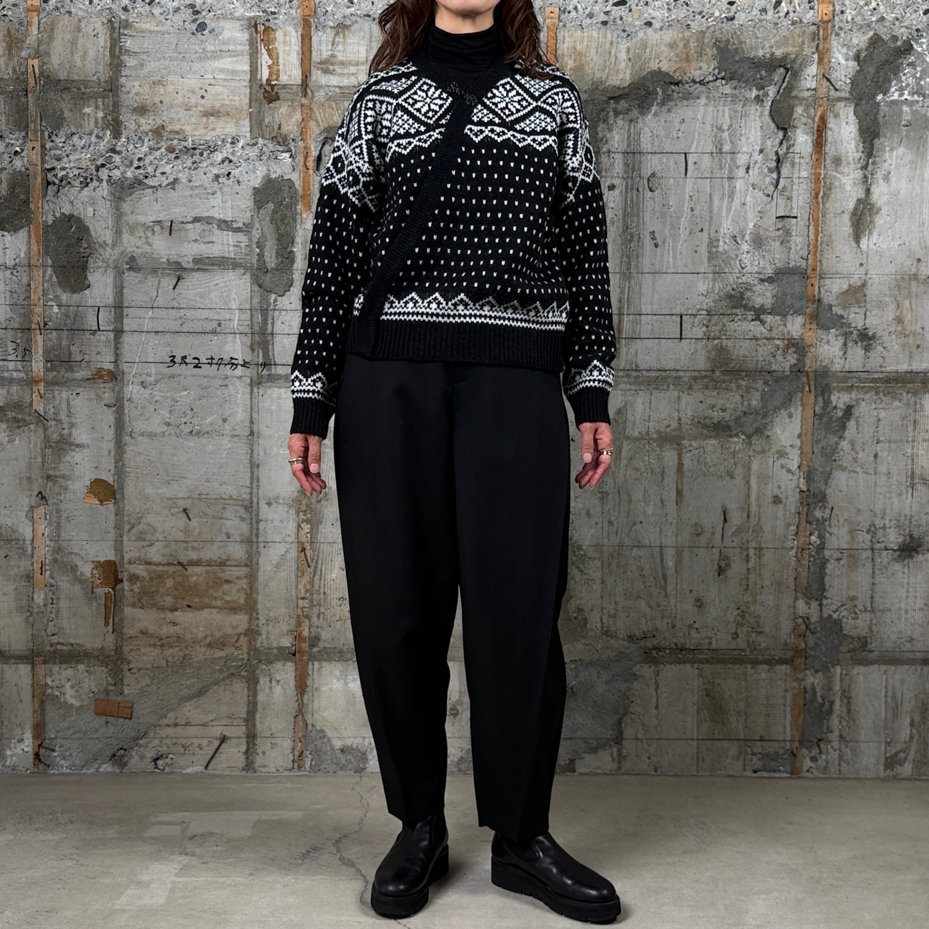 HYKE【ハイク】 NORDIC WRAP SWEATER (11441) | glamour online