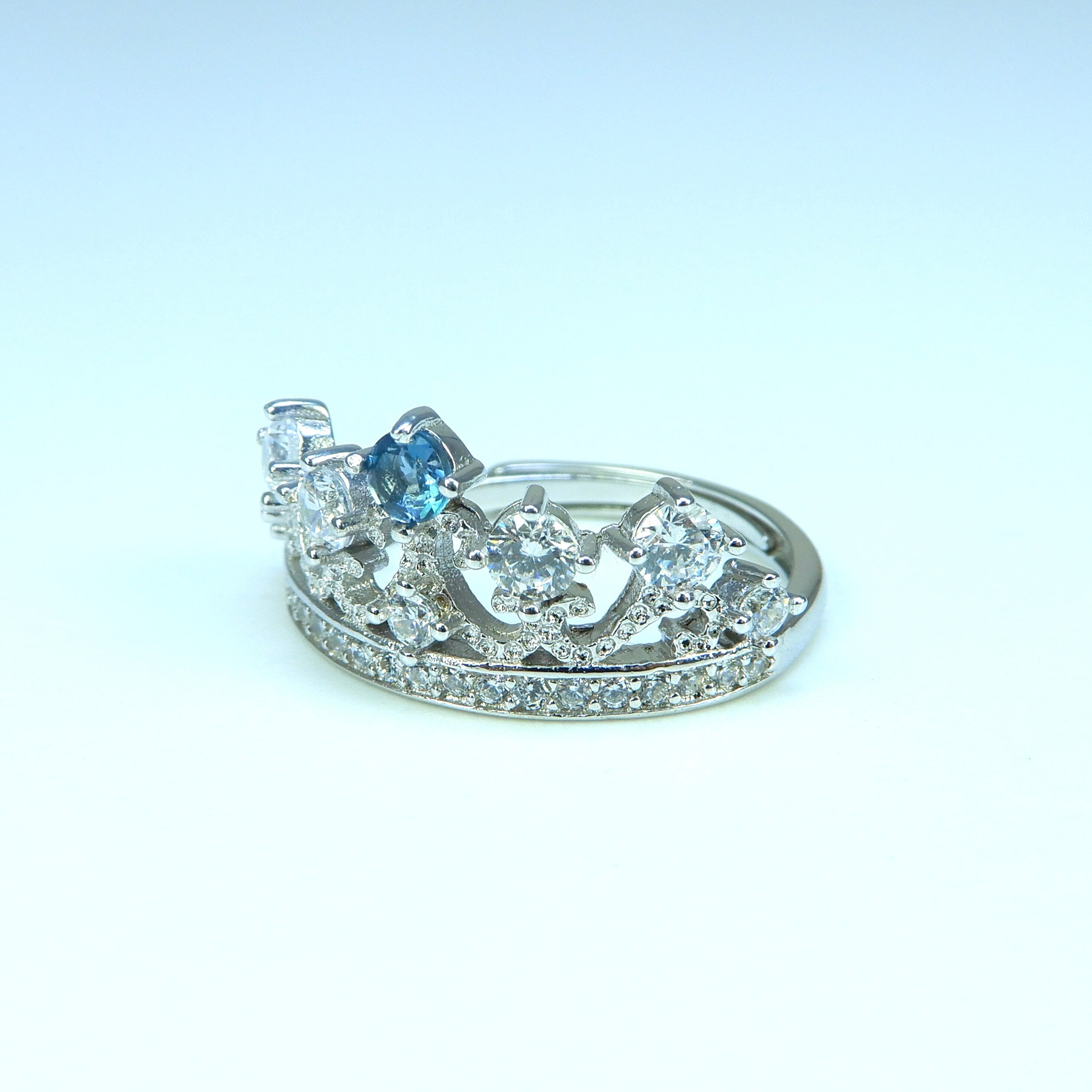 Princess Tiara Ring♦︎ロンドンブルートパーズ♦︎《0072》