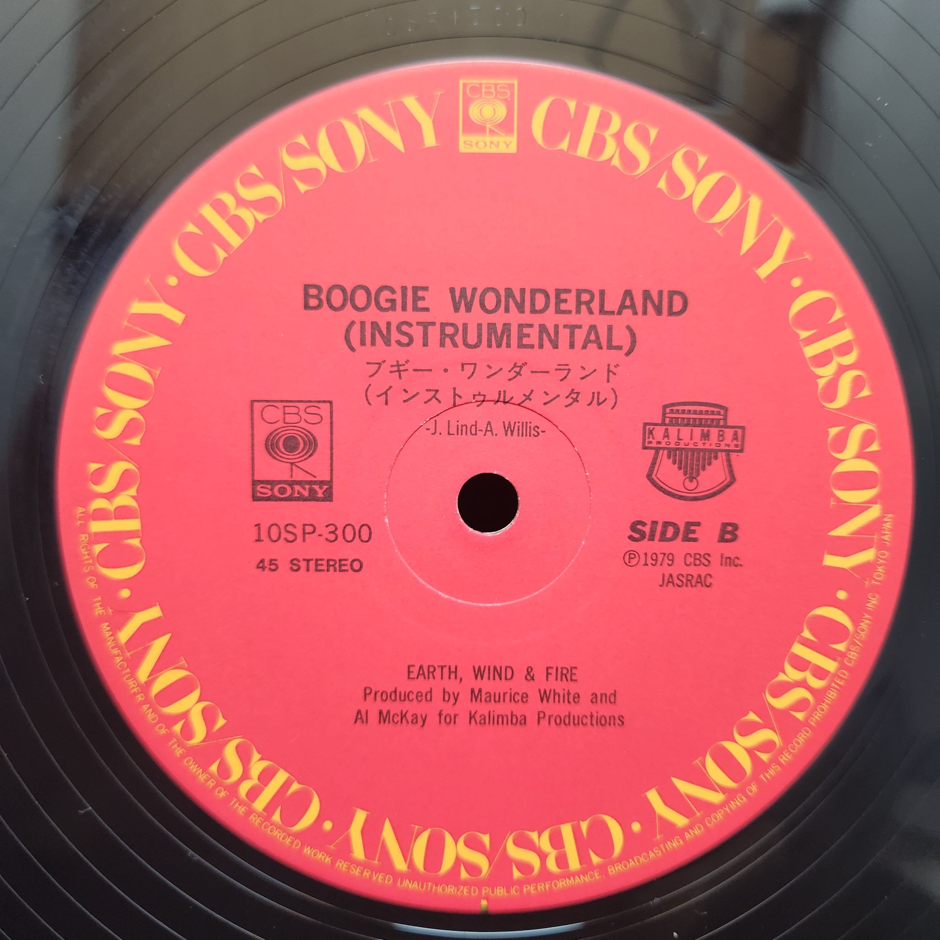 Earth, Wind & Fire / Boogie Wonderland  ブギー・ワンダーランド [10SP 300, 10SP-300] - 画像4