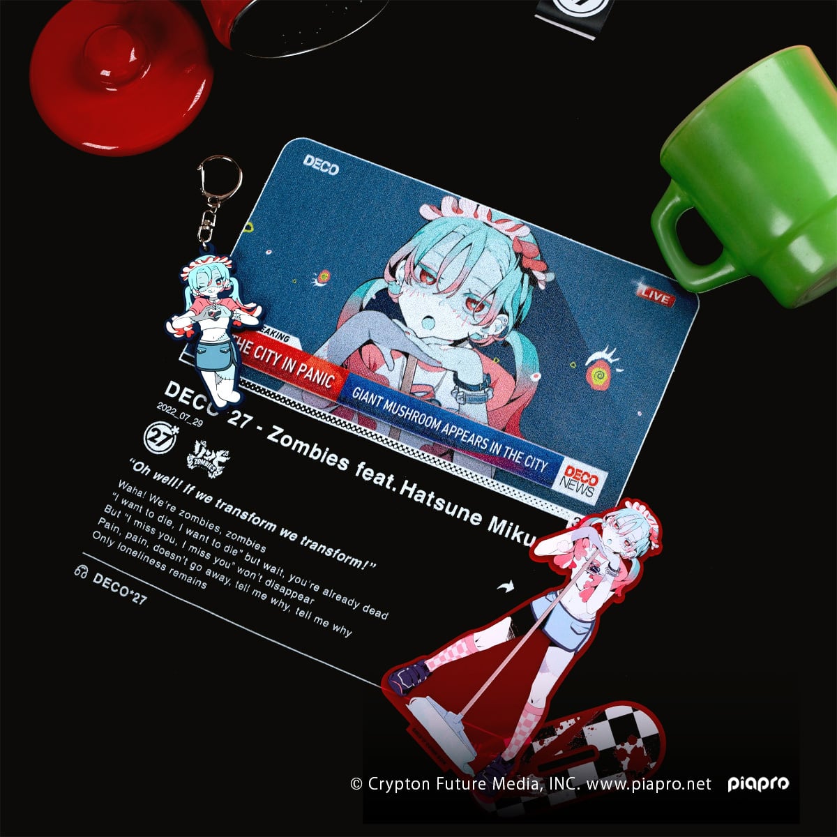 ゾンビ】サムネイルTシャツ / ブラック | OTOIRO ONLINE STORE