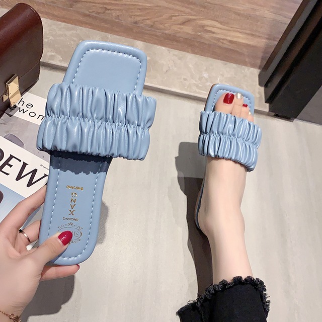 ネットセレブスリッパ女性アウター2020春と夏の新しい野生のins潮ファッションフラットサンダルビーチシューズ 部族の婦人靴7614450