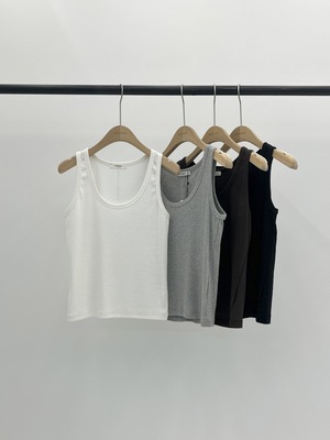 (予約) verveine / Line U-neck sleeveless top