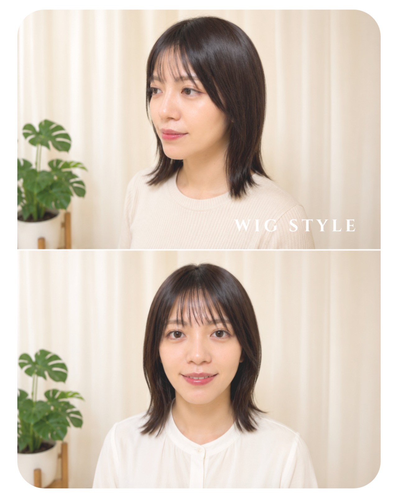 先行発売【サニー】02 切りっぱなしボブ　医療用ウィッグ・人毛