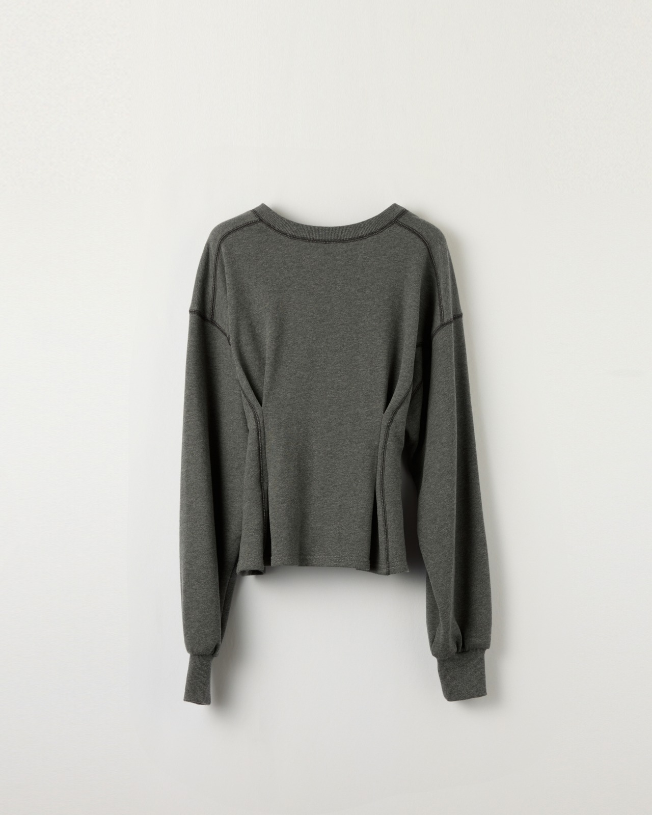 DU260712 Vneck Tuck Design Sweat