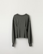 DU260712 Vneck Tuck Design Sweat
