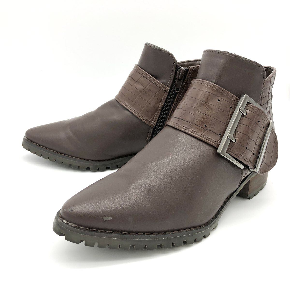 美品☆タニノクリスチー/異素材/バイカラー/スエード/レザー/パンプス