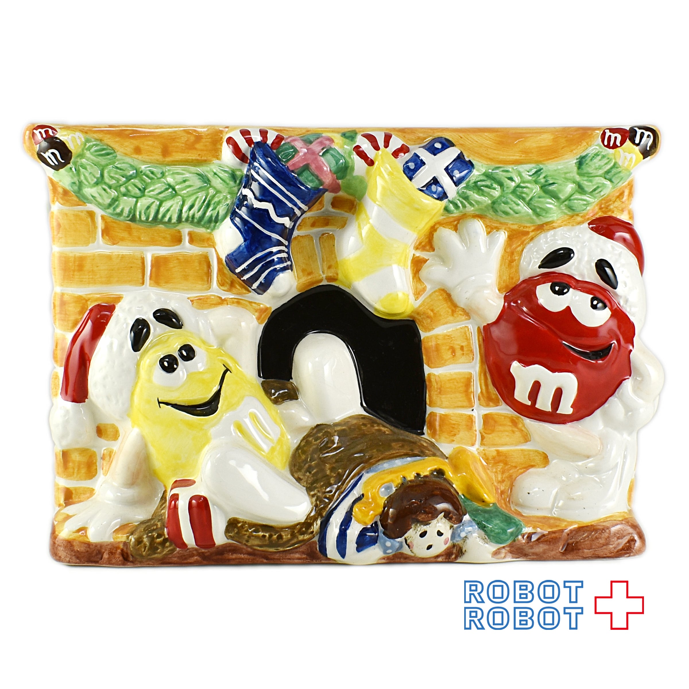 M&M's クリスマス 陶器製クッキージャー エムアンドエムズ 企業物
