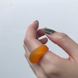 mat clear ring (#Clear,#Orange,#Yellow)