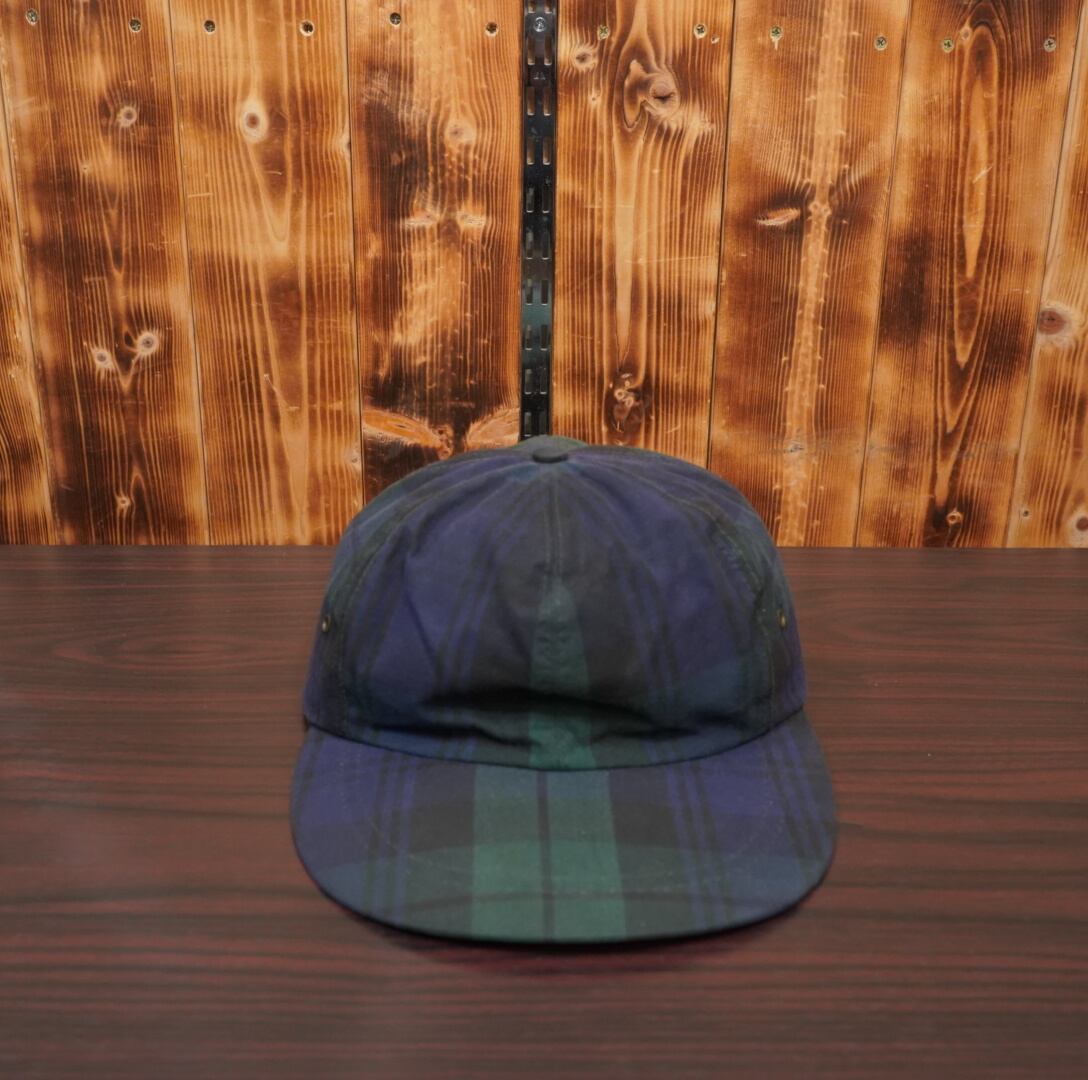 90s ralphlauren ロングビル ブラックウォッチ M/キャップ 帽子