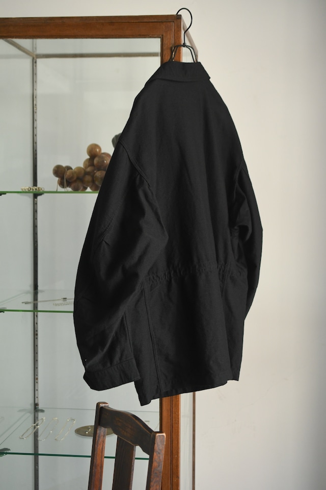 BAUTH / COTTON WOOL MILITARY BLOUSON (BLACK)
