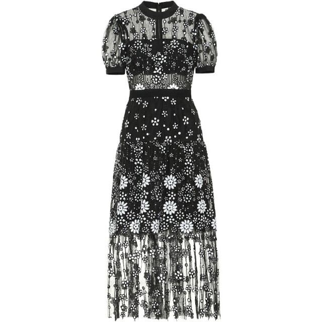 SELF-PORTRAIT 黒いレースワンピース