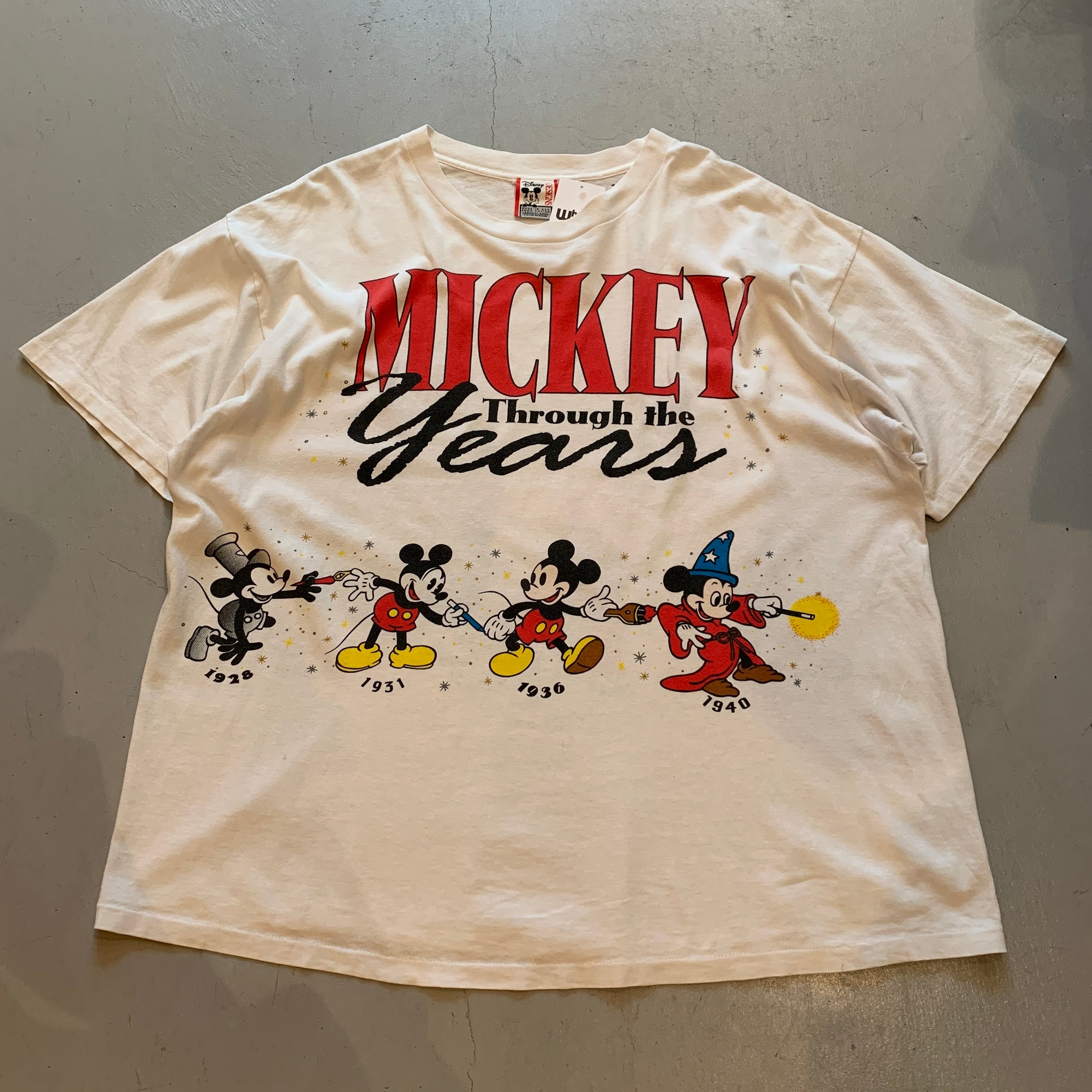 90s Mickey Mouse "through the years" T-shirt【高円寺店】