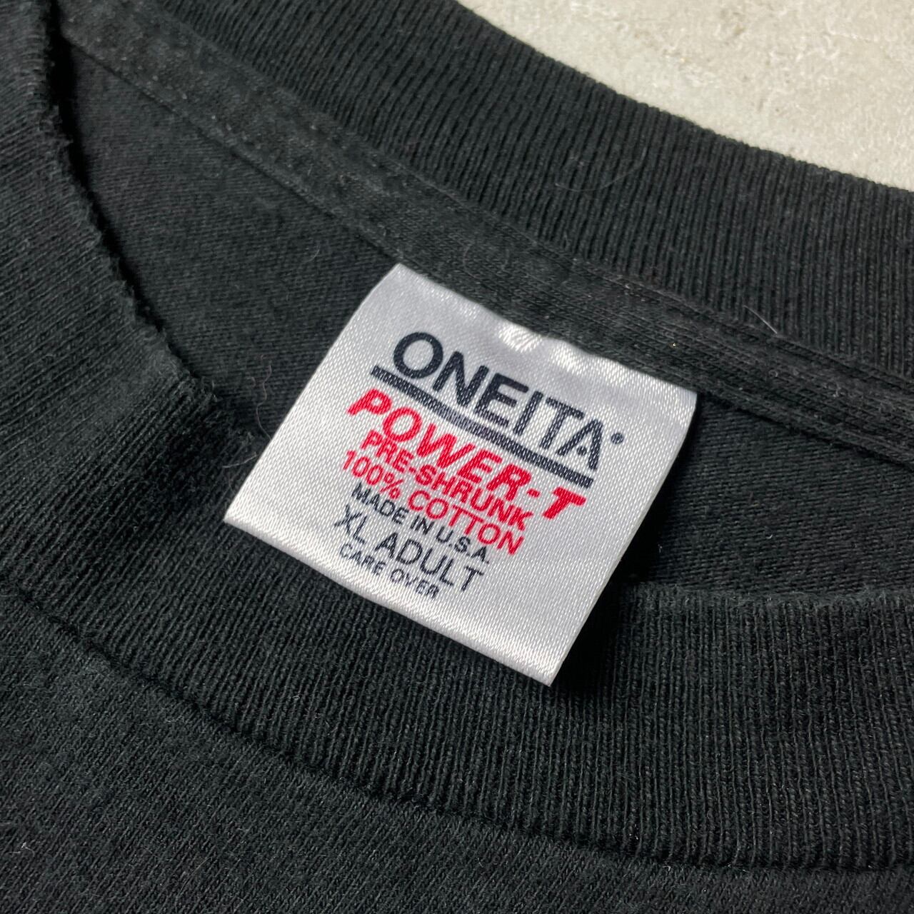 90年代 USA製 メッセージ プリント Tシャツ メンズXL 古着 90s