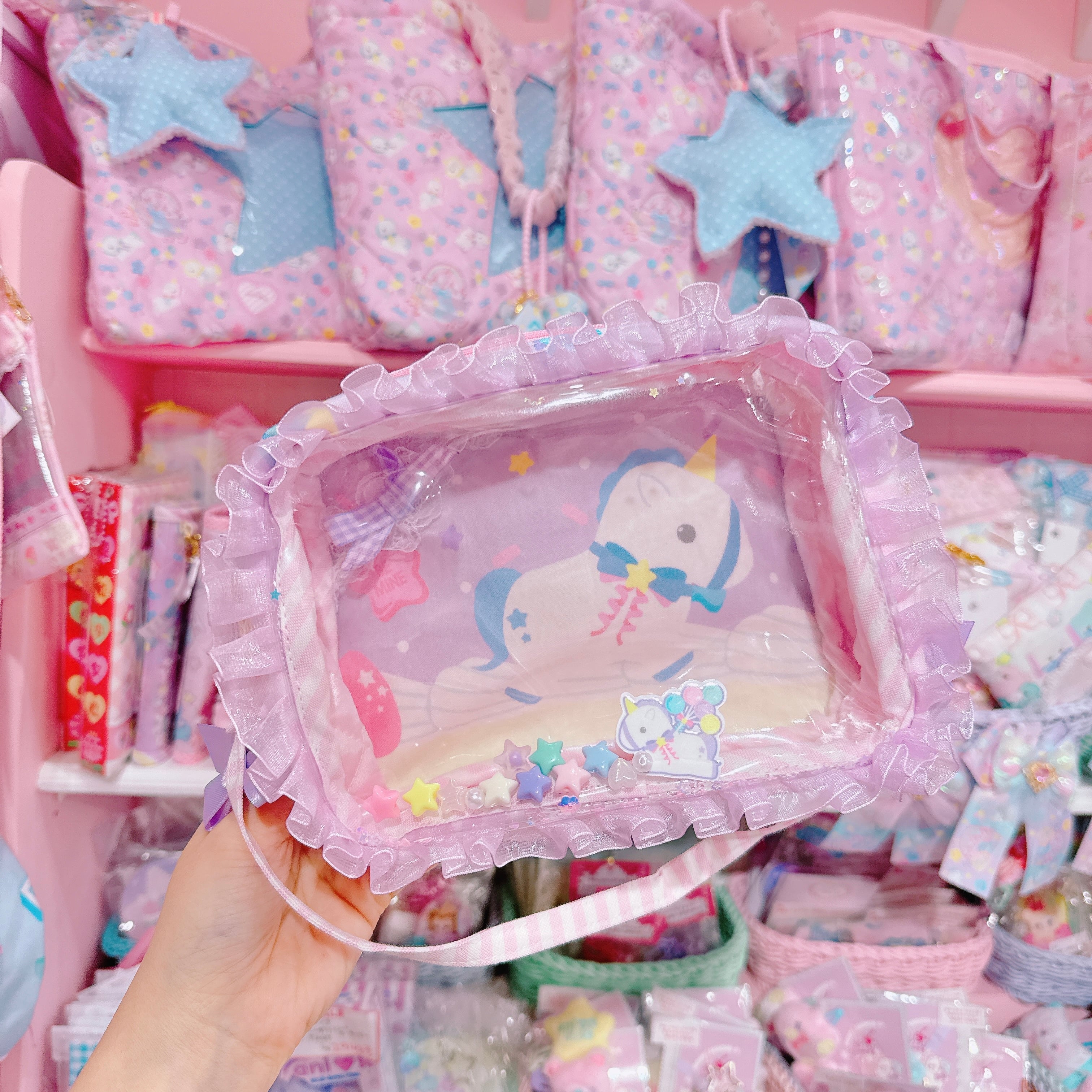 【F1】75-23フリル縦横2wayぬいぐるみポーチ