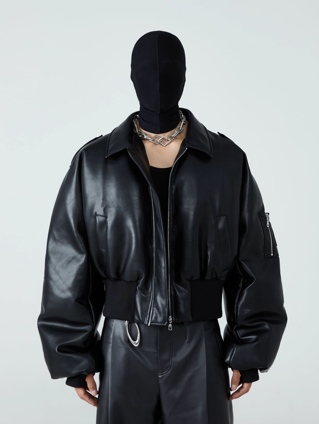 PU Leather Short Jacket 0016