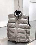 90s OLD GAP Fleece Lining "Silver" Down Vest