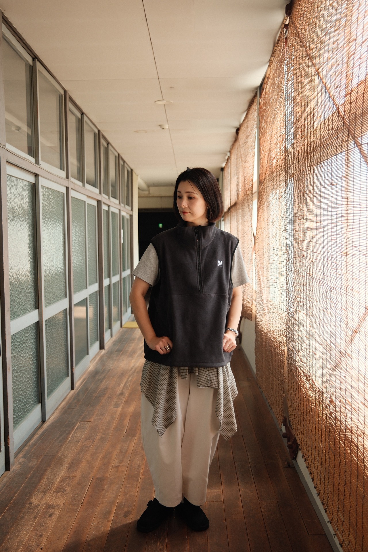 NEVER WASTED / 200century VEST / BLACK