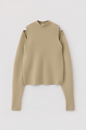 SMOOTH SLEEVE LAYERED PULLOVER 26AWAC-003 LT.KHAKI