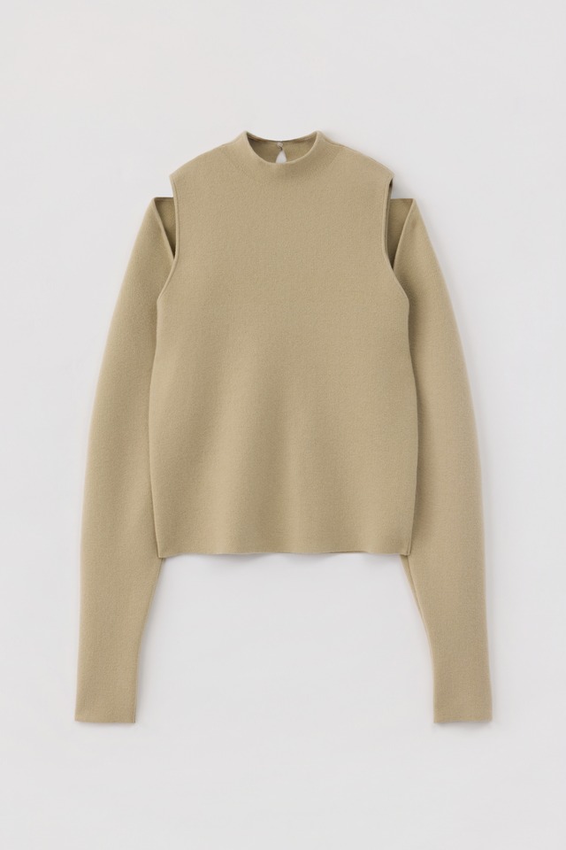 SMOOTH SLEEVE LAYERED PULLOVER 26AWAC-003 LT.KHAKI
