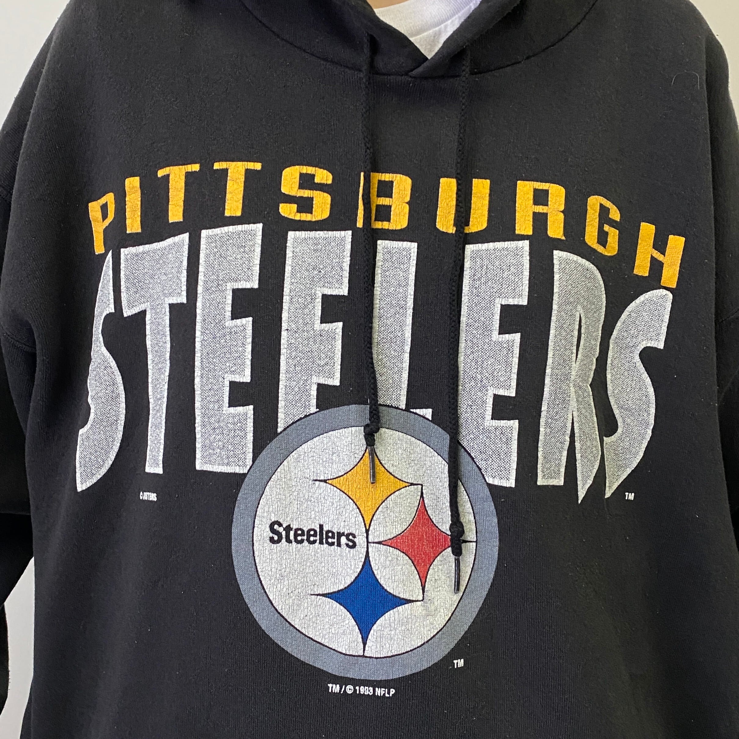 USA製LeeリーNFLピッツバーグ・スティーラーズスウェットトレーナー