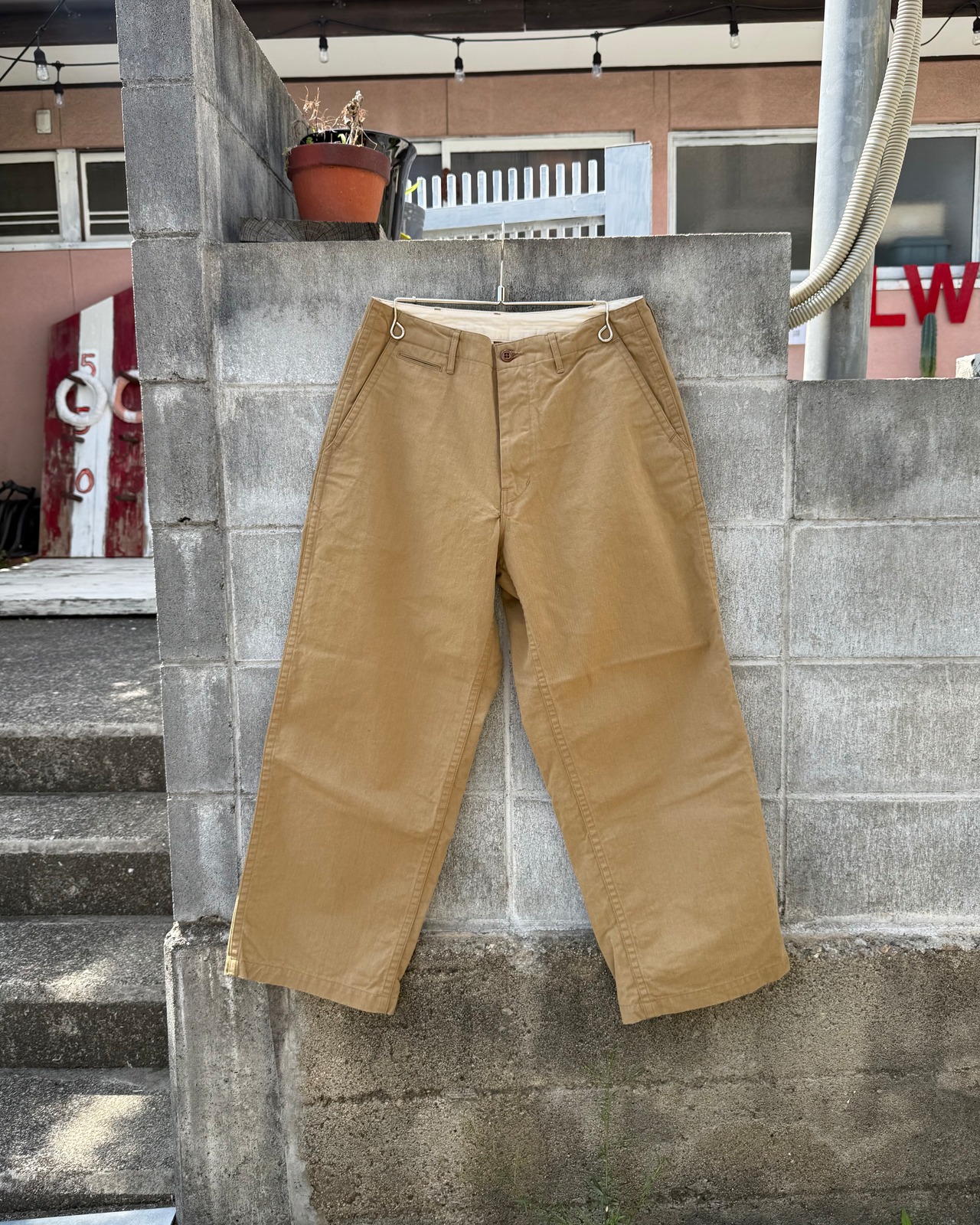 【SANCA UNISEX】VINTAGE CHINO TROUSERS WIDE