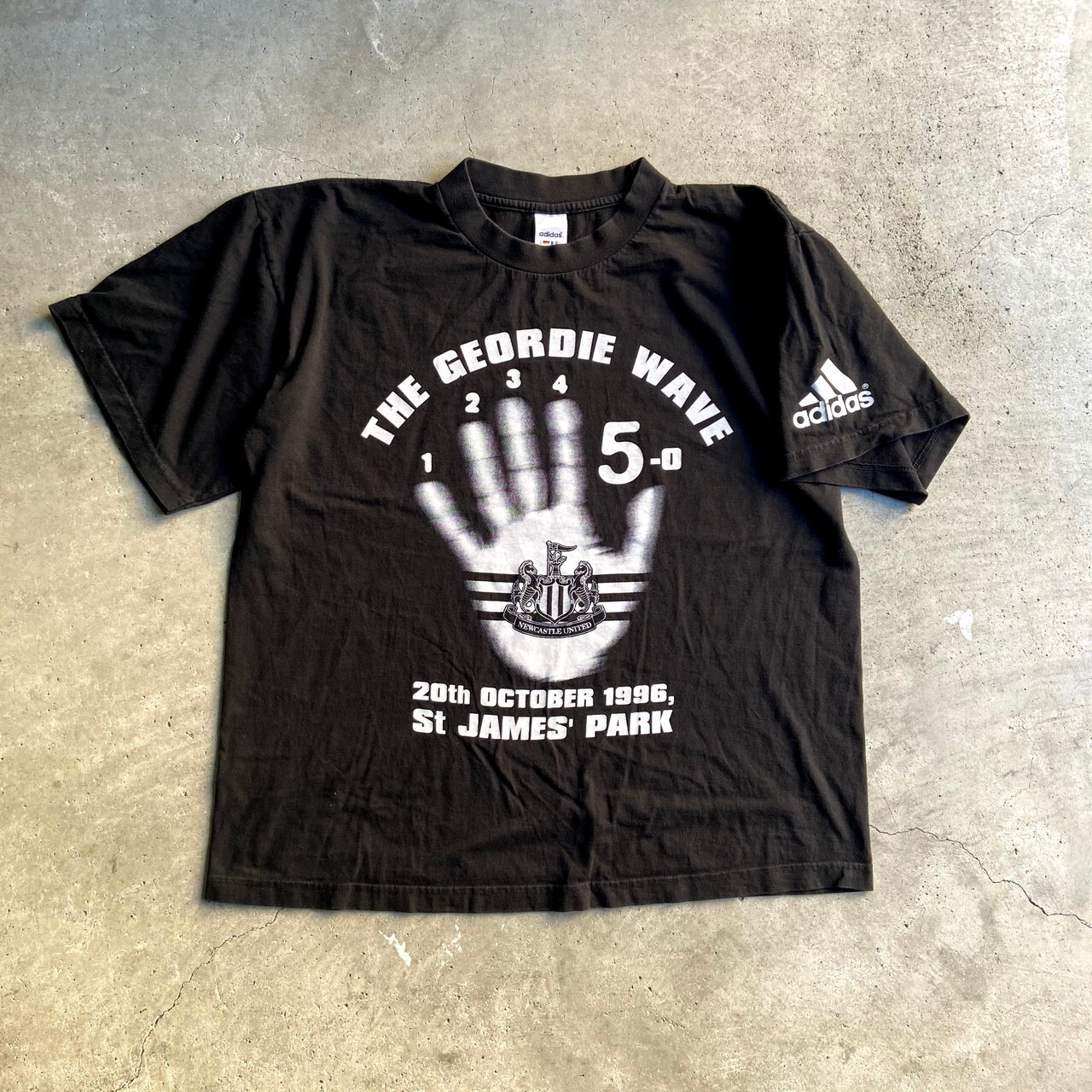 90年代 adidas アディダス ニューカッスル ユナイテッドFC プリントT 