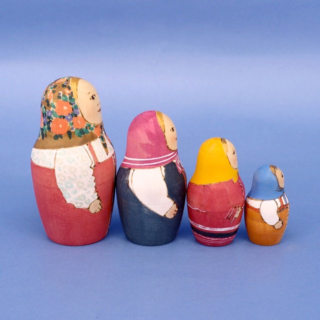 マリア・ドミトリエワ作　マトリョーシカ　15個型
