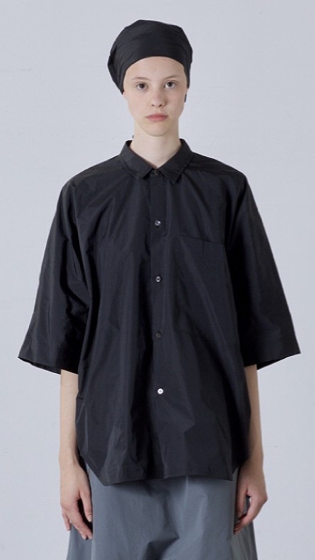 SOFIE D'HOORE -BEECH- short slv shirt with front placket,