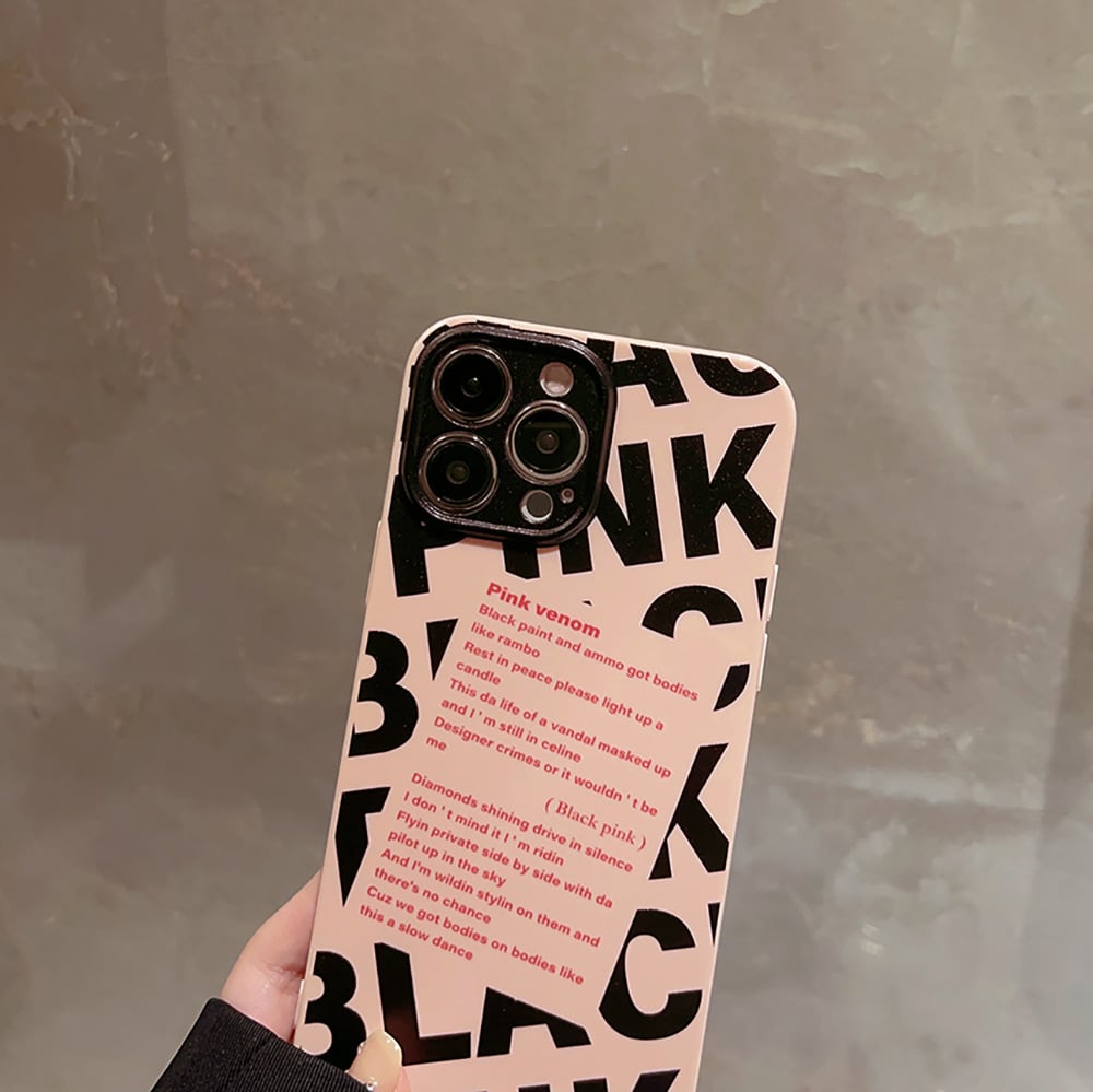 スマートフォン本体 BLACK-PINK Blackpink iPhone14/14Pro/14Promax/14plus/13/12/11/X/XR 透明