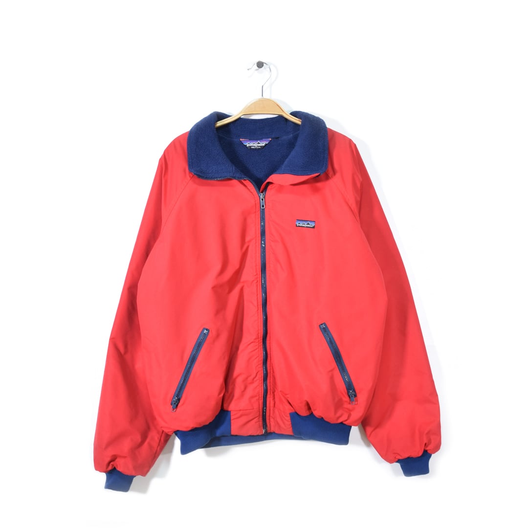80s パタゴニア シェルドシンチラジャケット 裏フリース 赤紺 80s パタゴニア シェルドシンチラジャケット 裏フリース 赤紺