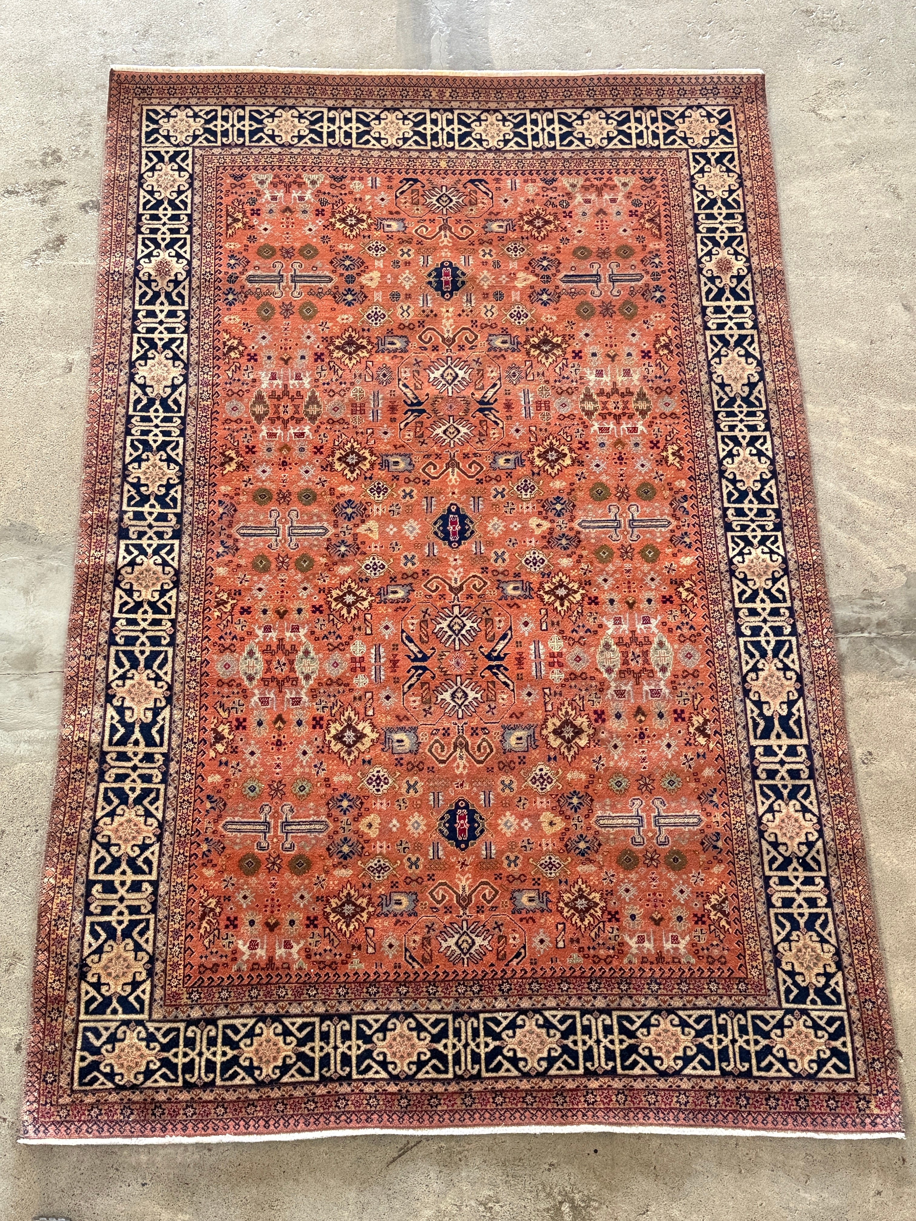 【送料込み】トルコラグ ヴィンテージ カイセリ絨毯 152×227 TRB3910