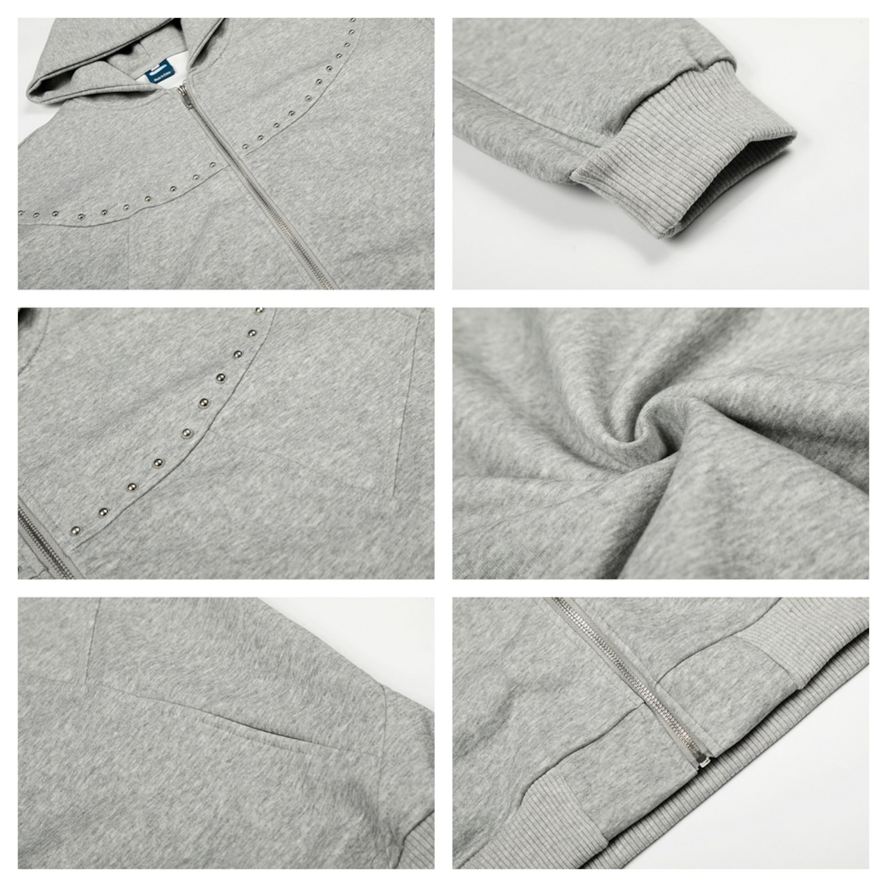 ストリート スタッズ ジップパーカー T2022