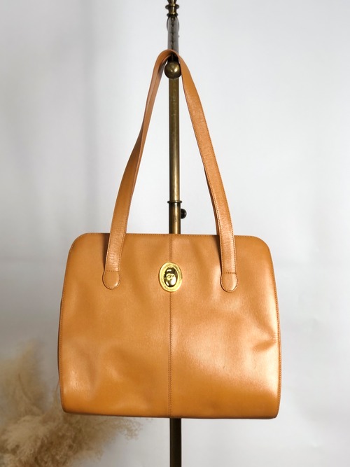 Christian Dior クリスチャン ディオール ハンドバッグ ブラウン CDロゴ レザー トートバッグ vintage ヴィンテージ オールド i5u28h