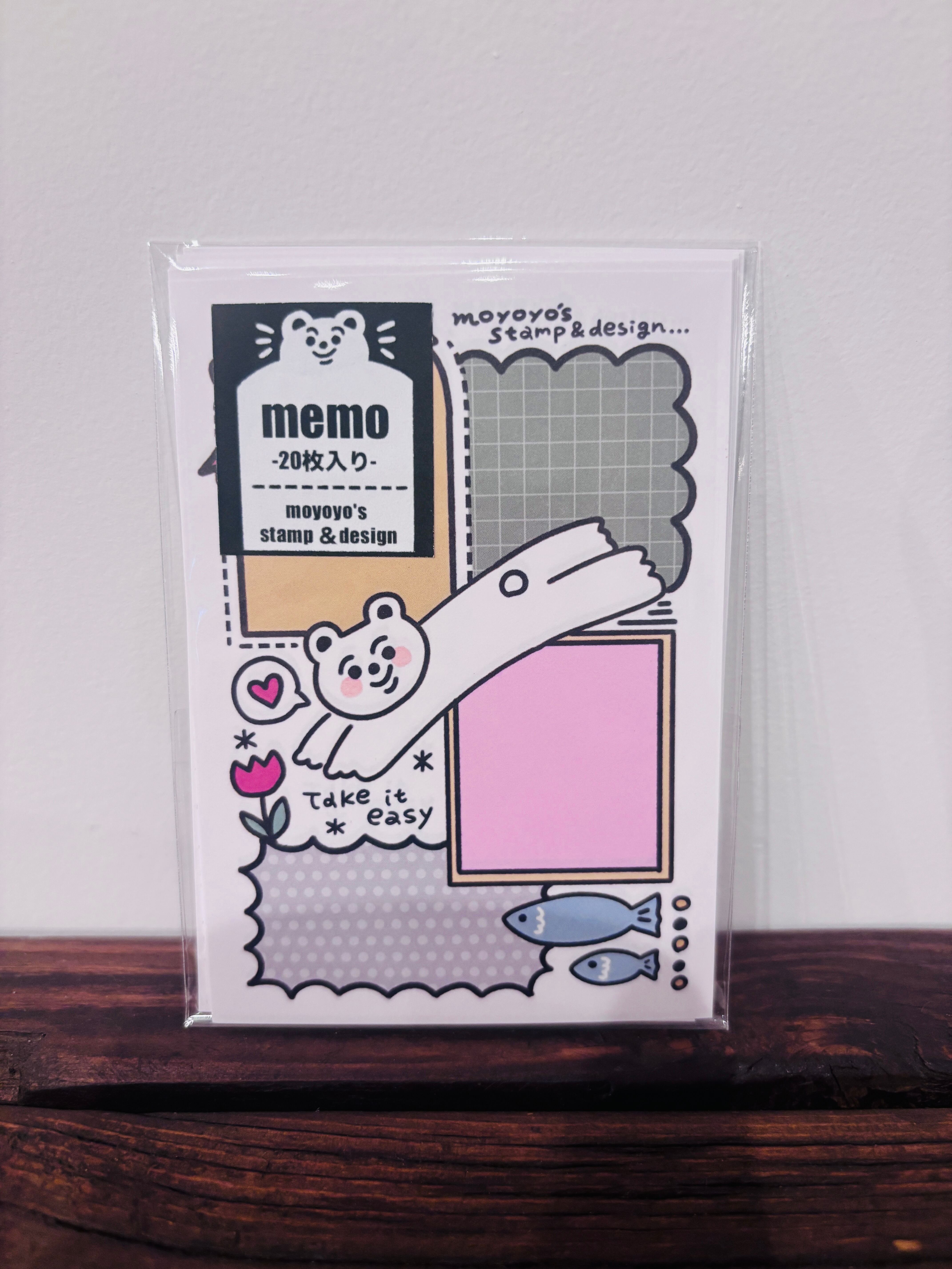 moyoyo's stamp&design Take it easy memo MY01