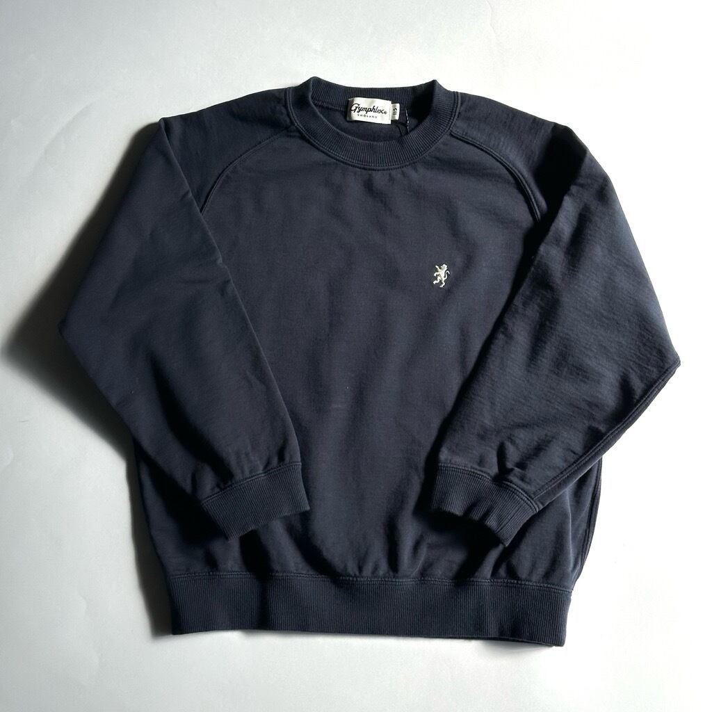 Gymphlexキッズクルーネック長袖プルオーバー【115-135cm】Navy